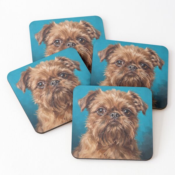 Item preview, Brussels Griffon Oil Painting, Pet Portrait Art designed and sold by Yaremchuk.