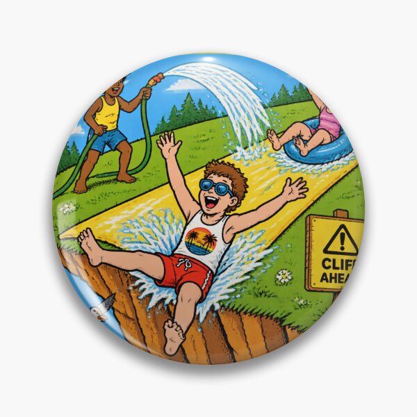 Item preview, Summer Super Slide Cliff Dive Retro Art-51 designed and sold by DolphLager.