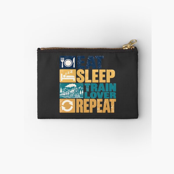Item preview, Eat Sleep Train Lover Repeat - Railfan Hobbyist Enthusiast Design designed and sold by NurseAxis.