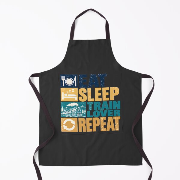 Item preview, Eat Sleep Train Lover Repeat - Railfan Hobbyist Enthusiast Design designed and sold by NurseAxis.