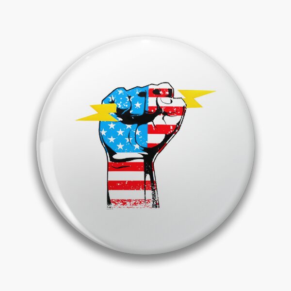 Item preview, Lightning In Us Flag Fist Proud Electrician designed and sold by zyla-calkins.
