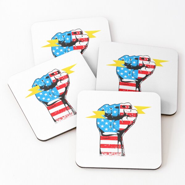 Item preview, Lightning In Us Flag Fist Proud Electrician designed and sold by zyla-calkins.