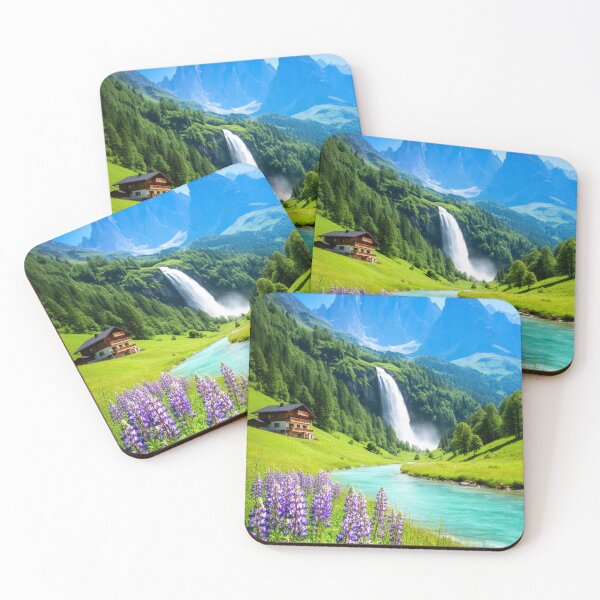 Item preview, Emerald Valley Falls - Alpine Mountain Paradise designed and sold by nhk999.