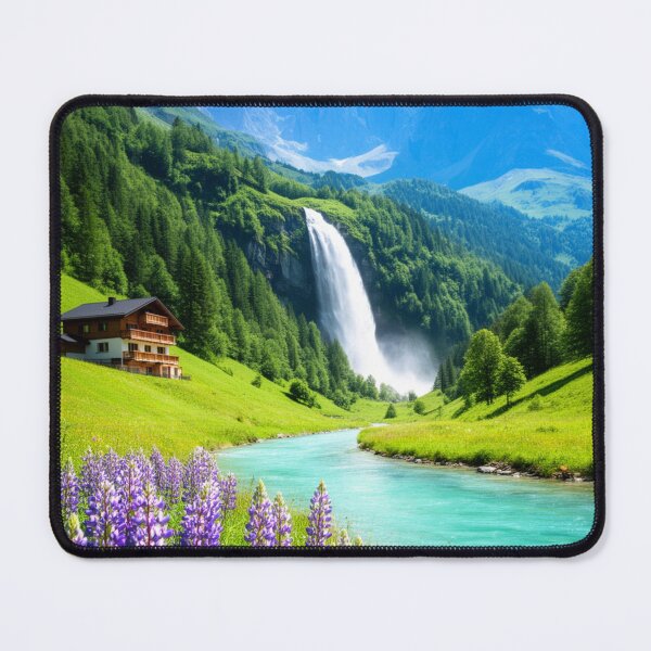 Item preview, Emerald Valley Falls - Alpine Mountain Paradise designed and sold by nhk999.