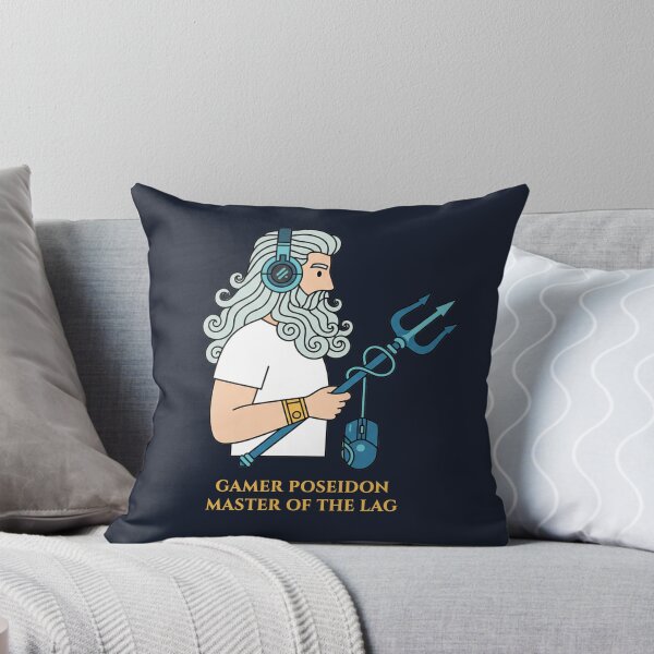 Item preview, Gamer Poseidon Master of the Lag: Funny Mythology Art designed and sold by codex antique.