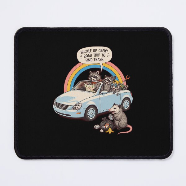 Item preview, Raccoon Road Trip Trash Finders Rainbow Car-83 designed and sold by DolphLager.