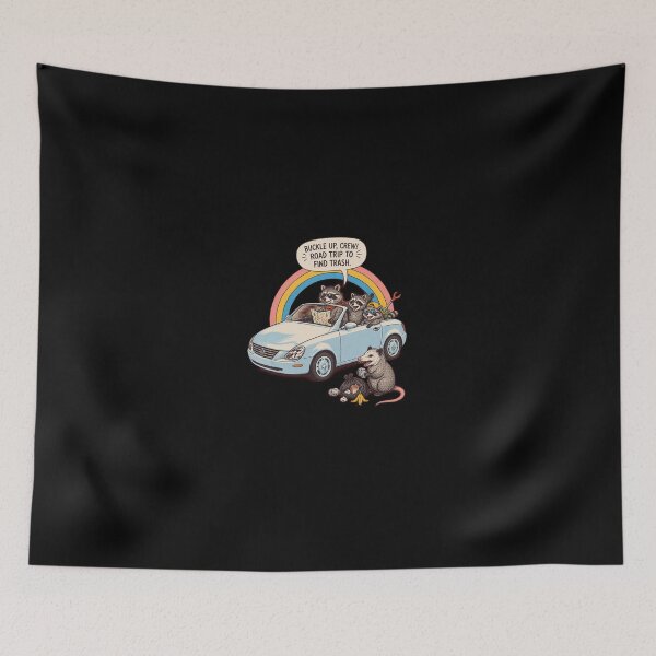 Item preview, Raccoon Road Trip Trash Finders Rainbow Car-83 designed and sold by DolphLager.