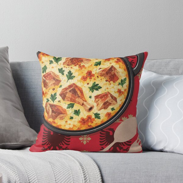 Item preview, Albanian Tave Kosi Food Poster designed and sold by SurfolioPrints.