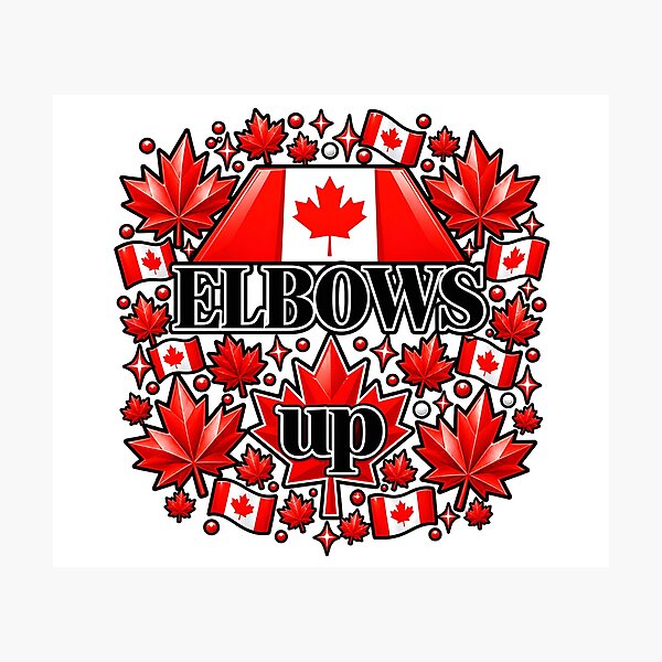 Item preview, ¡Codos arriba! Orgullo canadiense. Fuerza canadiense. designed and sold by ArtDesignTp.