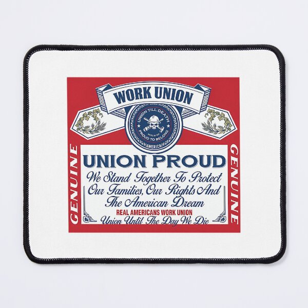 Item preview, Work Union Union Proud Beer Sticker designed and sold by zyla-calkins.