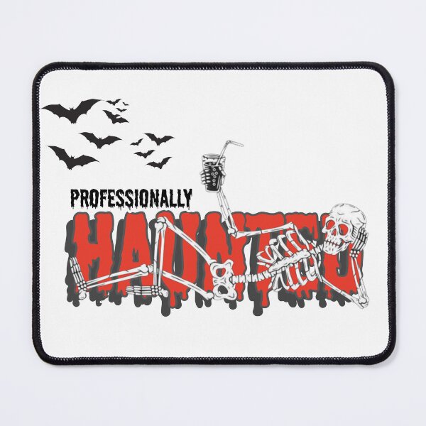 Item preview, Professionally Haunted Funny Relaxing Skeleton Halloween designed and sold by Af-RT10.