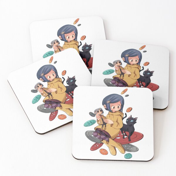 Item preview, Girl Holding Doll With Black Cat Illustration designed and sold by RideWavers.