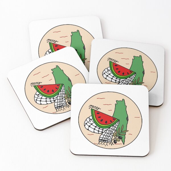 Item preview, Watermelon on Keffiyeh designed and sold by Littlemennadraw.