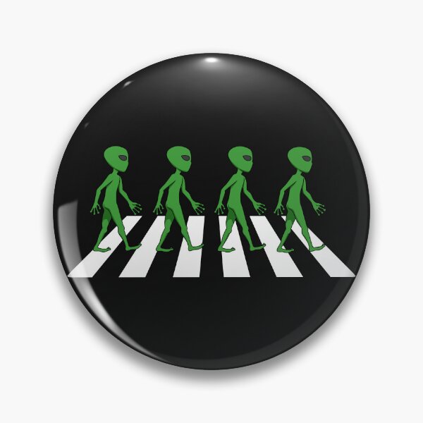 Item preview, Funny Aliens Walking on the Pedestrian Crossing designed and sold by Jaudaux Designs.