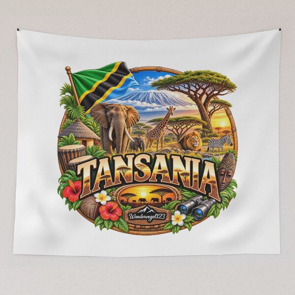 Item preview, Tanzania Africa – Safari Kilimanjaro & Wildlife designed and sold by Wandervogel123.