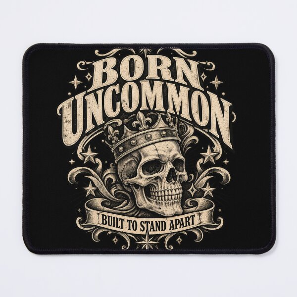 Item preview, Born Uncommon Crowned Skull Vintage Gothic Badge Design designed and sold by @SHINTOSARTSTORE.