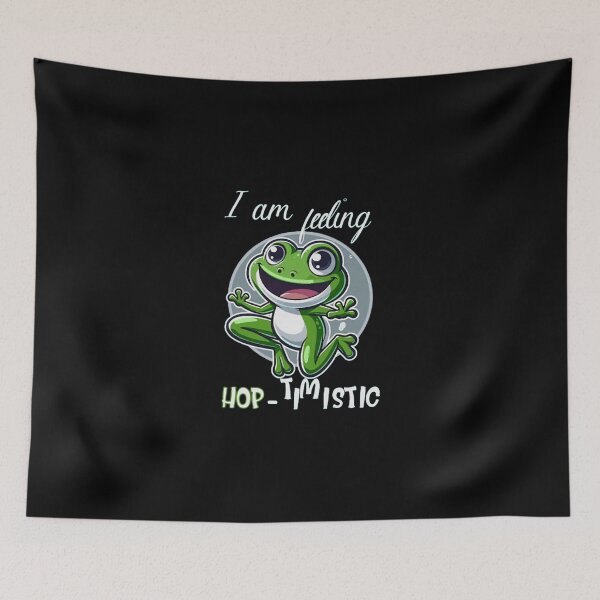 Item preview, Cute Cartoon Green Frog Positive Pun Slogan designed and sold by KristWaters77.