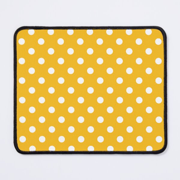 Item preview, White Polka Dots on Yellow designed and sold by Pinkdeer Designs.