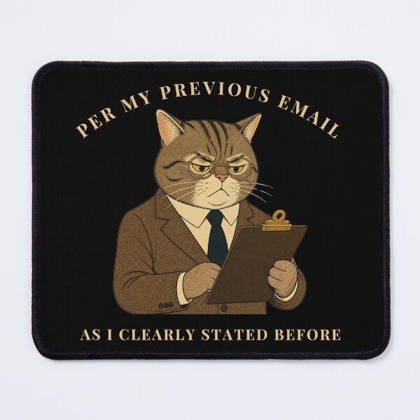 Item preview, Per My Previous Email Funny Business Cat Sarcastic Office Humor designed and sold by wildsilencee.