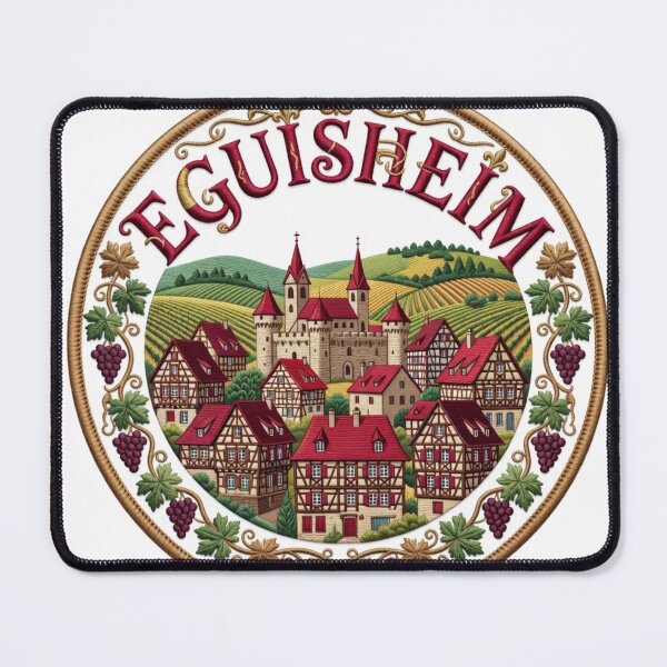 Item preview, Eguisheim France Alsace Wine Village Grapevine Embroidered Patch Sticker designed and sold by Imaginarium of Chaos falcon88 .