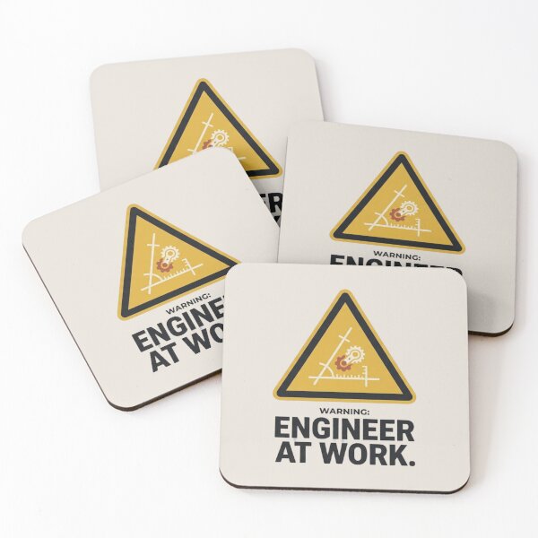 Item preview, Warning Engineer at Work Engineering Humor designed and sold by Amr Darwish Graphic designer.