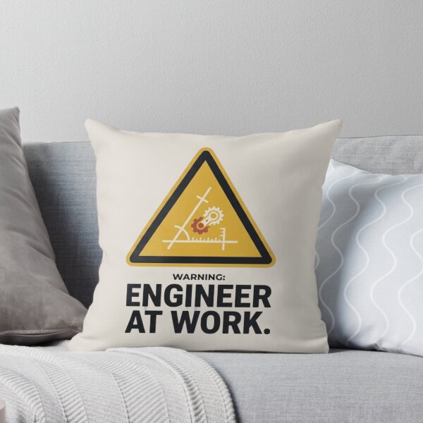 Item preview, Warning Engineer at Work Engineering Humor designed and sold by Amr Darwish Graphic designer.