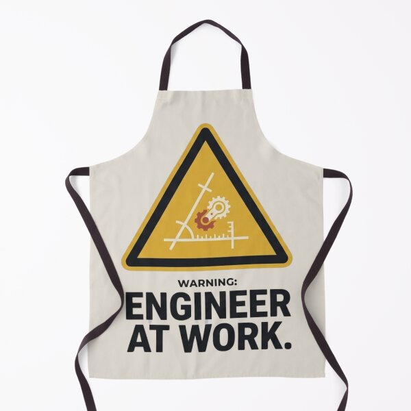 Item preview, Warning Engineer at Work Engineering Humor designed and sold by Amr Darwish Graphic designer.