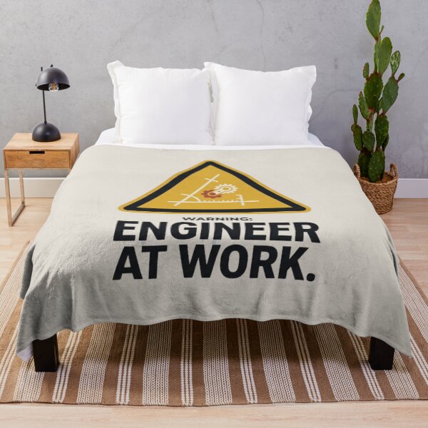 Item preview, Warning Engineer at Work Engineering Humor designed and sold by Amr Darwish Graphic designer.