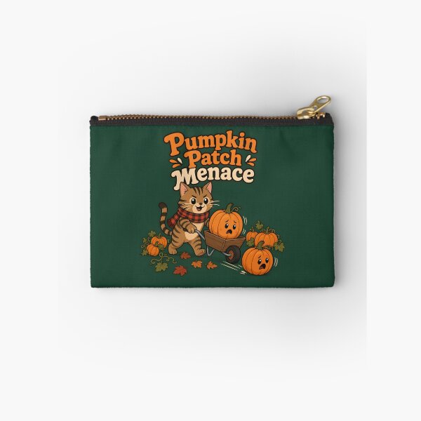 Item preview, Pumpkin Patch Menace Cat Funny Fall Halloween designed and sold by Glitchart66.