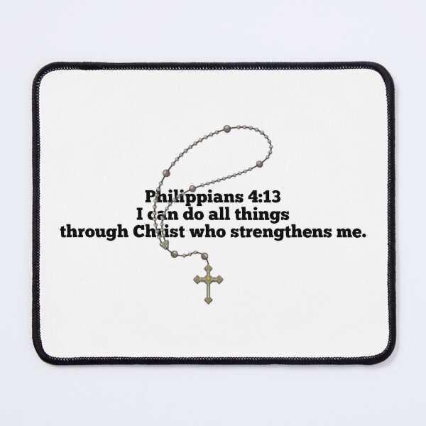 Item preview, Philippians 4:13 Bible with Rosary designed and sold by UmaCreatesThings.