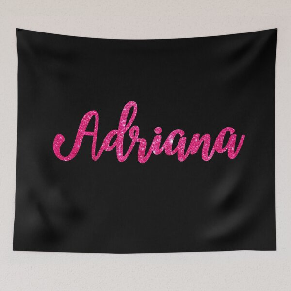 Item preview, Adriana Hot Pink Sparkly Personalised Name Design designed and sold by CamilasPrints.