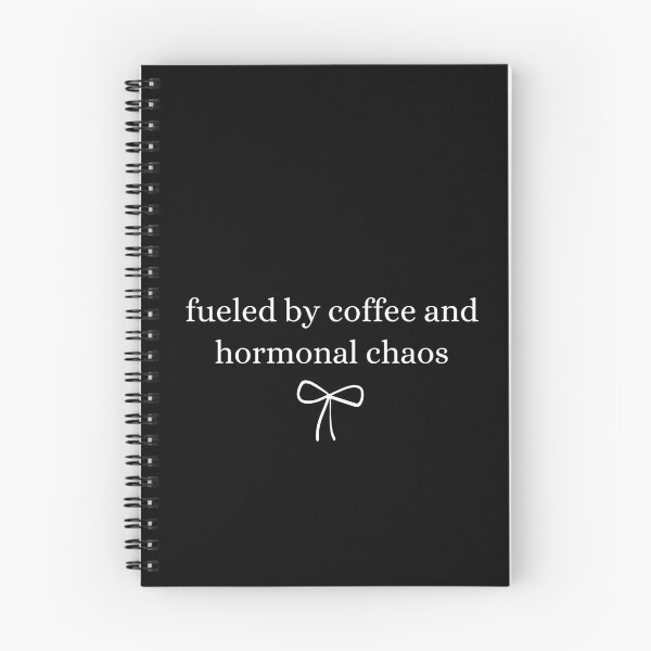 Item preview, Fueled By Coffee And Hormonal Chaos Funny PCOS PMOS Ribbon designed and sold by kristy1003.