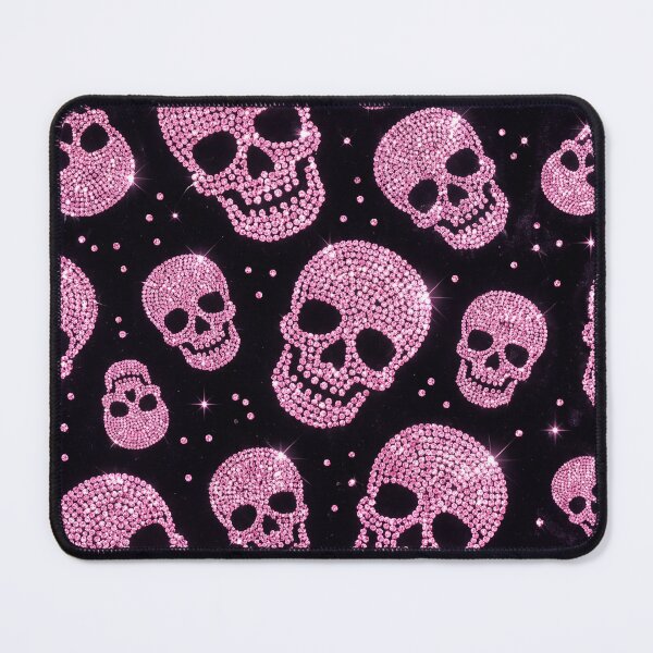Item preview, Pink Rhinestone Skull Pattern on Burgundy designed and sold by FASLab.