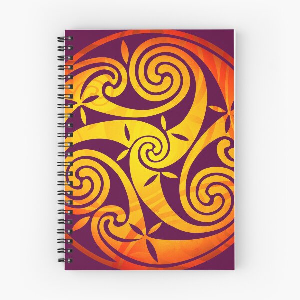 Item preview, Orange Celtic triskel designed and sold by Art of Sun.