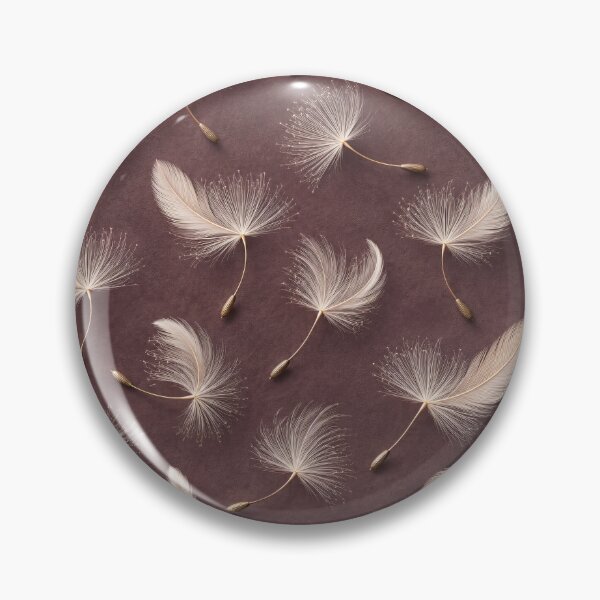 Item preview, Delicate Dandelion Seeds on Dusty Mauve – Elegant Botanical Pattern designed and sold by Kaleidoscope Print.