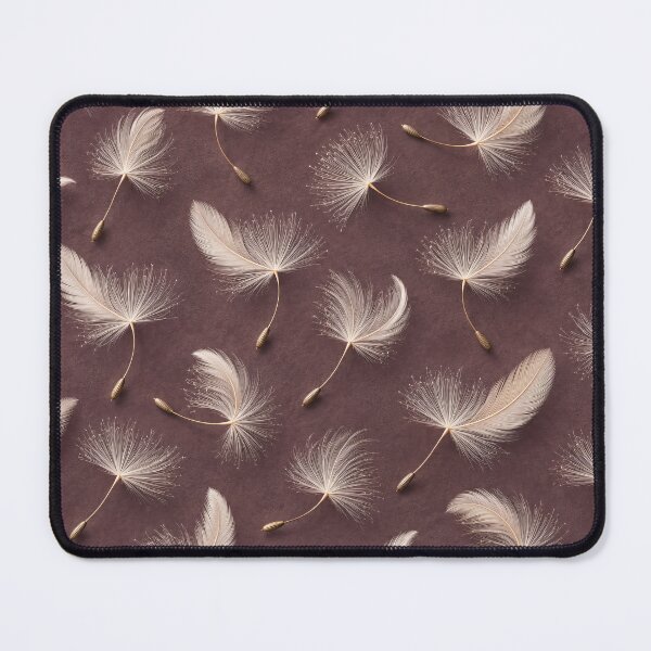 Item preview, Delicate Dandelion Seeds on Dusty Mauve – Elegant Botanical Pattern designed and sold by Kaleidoscope Print.