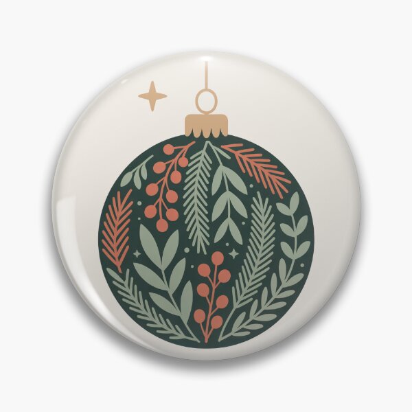 Artikelvorschau, Botanischer Weihnachtsschmuck mit Wintergrün entworfen und verkauft von TrendMorphic.