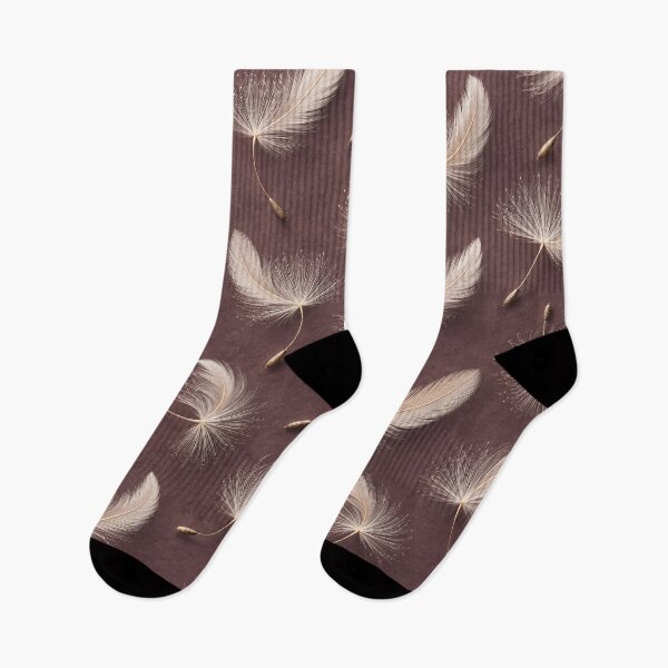 Item preview, Delicate Dandelion Seeds on Dusty Mauve – Elegant Botanical Pattern designed and sold by Kaleidoscope Print.