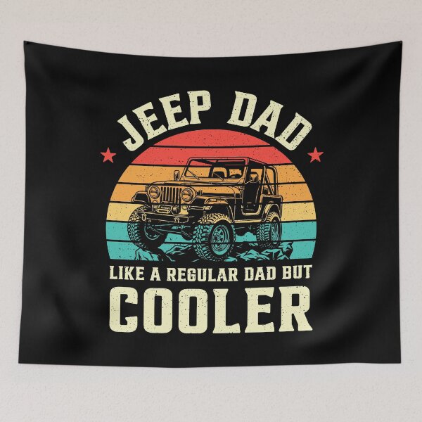 Artikelvorschau, Jeep-Papa – wie ein ganz normaler Papa, nur cooler im Retro-Stil entworfen und verkauft von RareBunny.