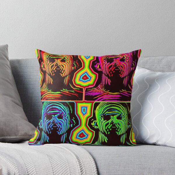 Item preview, Four Panel Psychedelic Contour Faces designed and sold by weirdove.