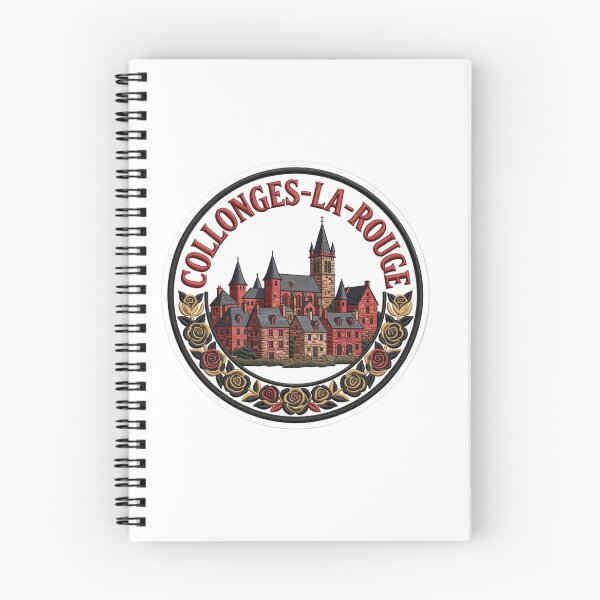 Item preview, Collonges la Rouge France Red Stone Village Rose Embroidered Patch Sticker designed and sold by Imaginarium of Chaos falcon88 .