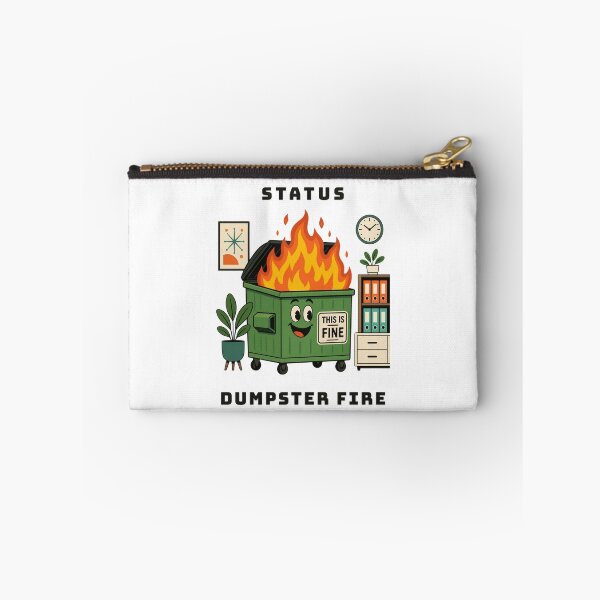 Item preview, Current Project Status Dumpster Fire Funny Office Chaos Humor designed and sold by wildsilencee.