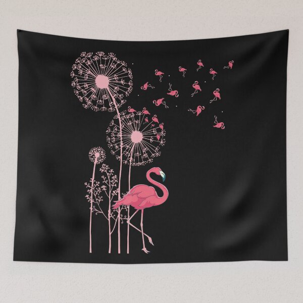 Item preview, Flamingo Dandelion Flight Nature Bird Lover designed and sold by Moscettakkk.