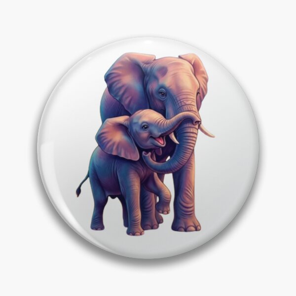 Item preview, A majestic elephant with her baby elephant. designed and sold by CHRIST5000.