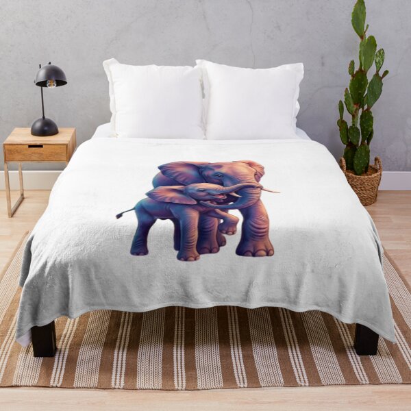Item preview, A majestic elephant with her baby elephant. designed and sold by CHRIST5000.