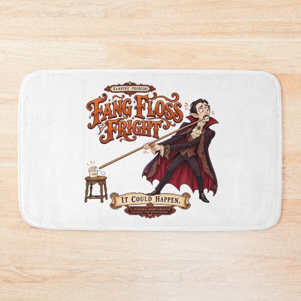 Item preview, THE IRRATIONAL FRIGHTS COLLECTION - VAMPIRE PROBLEMS - FANG FLOSS FRIGHT designed and sold by WheelieGdArt.