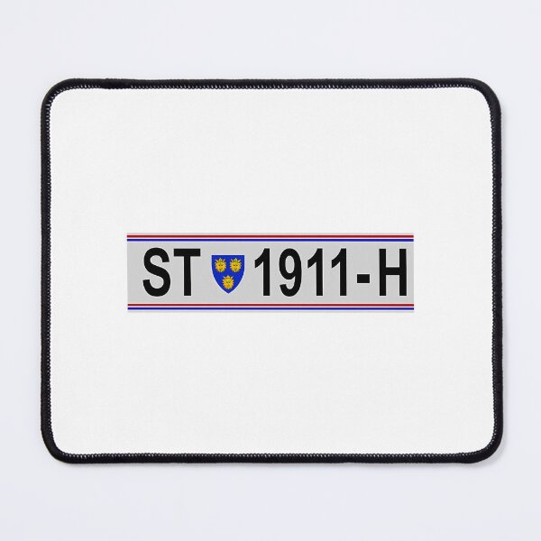 Item preview, License Plate Hajduk Dalmatia Crest designed and sold by kaisynde-hoyos.