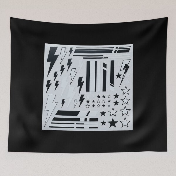 Item preview, Lightning Bolts And Stars Streetwear Aesthetic Graphic    designed and sold by bvdesignart.