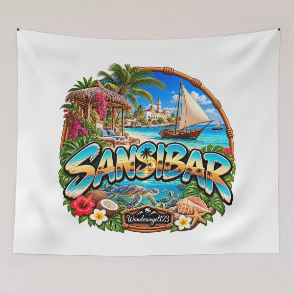 Item preview, Zanzibar Tanzania – Tropical Beach Sea & Island Paradise designed and sold by Wandervogel123.
