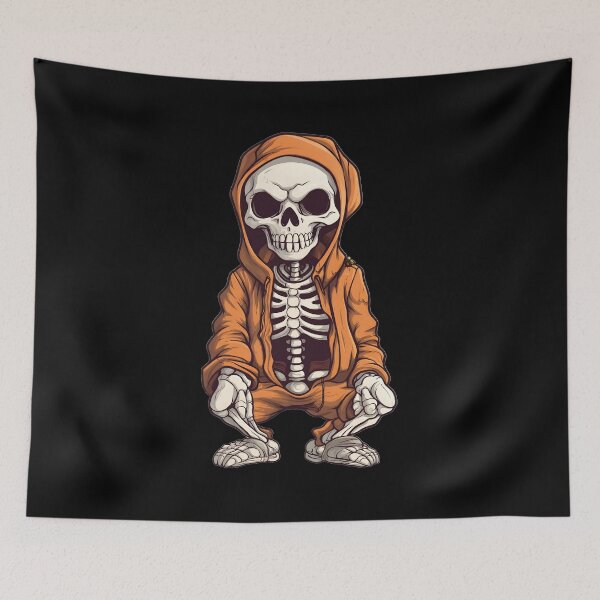 Item preview, Orange Skeleton Hooded Outfit designed and sold by GiaoCalonas.